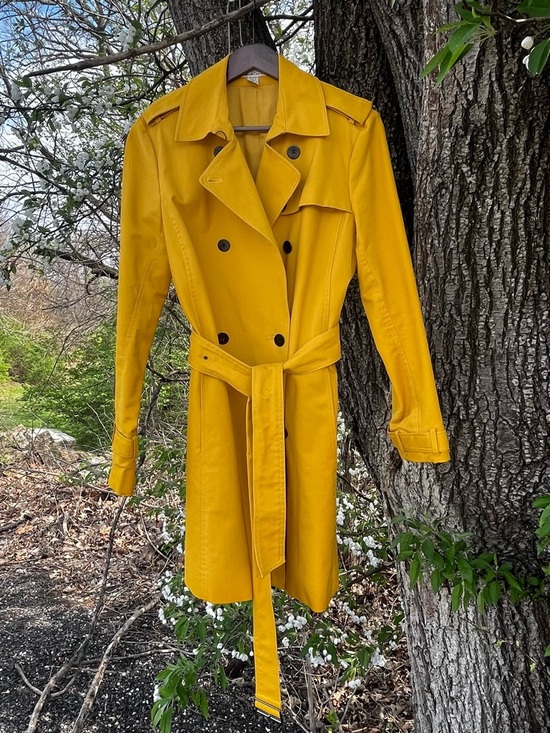 Kenneth Cole Jackets & Blazers - 💛 Kenneth Cole Women’s Trench Coat – Mustard Yellow (Size M)